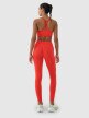 Damskie legginsy treningowe 4F 4FWSS25TFTIF380 - czerwone