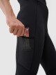 Męskie legginsy rowerowe z szelkami 4F 4FWSS25TFTIM329 - czarne