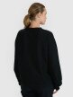 Damski longsleeve oversize 4F 4FWSS25TLONF393 - czarny