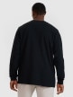 Męski longsleeve oversize 4F 4FWSS25TLONM390 - czarny