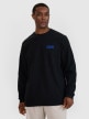 Męski longsleeve oversize 4F 4FWSS25TLONM390 - czarny
