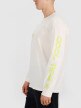 Męski longsleeve z nadrukiem 4F 4FWSS25TLONM392 - biały
