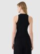 Damski top basic 4F 4FWSS25TSLEF119 - czarny