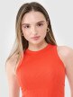 Damski top basic 4F 4FWSS25TSLEF119 - czerwony