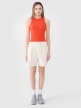 Damski top basic 4F 4FWSS25TSLEF119 - czerwony