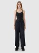 Damski crop-top na ramiączkach 4F 4FWSS25TSLEF127 - czarny