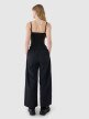 Damski crop-top na ramiączkach 4F 4FWSS25TSLEF127 - czarny