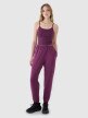 Damski crop-top na ramiączkach 4F 4FWSS25TSLEF127 - fioletowy