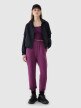 Damski crop-top na ramiączkach 4F 4FWSS25TSLEF127 - fioletowy