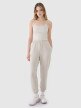 Damski crop-top na ramiączkach 4F 4FWSS25TSLEF127 - szary