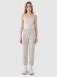 Damski crop-top na ramiączkach 4F 4FWSS25TSLEF127 - szary