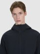 Męski softshell z kapturem 4F 4FWSS25TSOFM324 - czarny