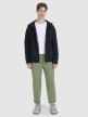 Męski softshell z kapturem 4F 4FWSS25TSOFM324 - czarny