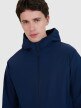 Męski softshell z kapturem 4F 4FWSS25TSOFM324 - granatowy