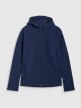 Męski softshell z kapturem 4F 4FWSS25TSOFM324 - granatowy