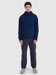 Męski softshell z kapturem 4F 4FWSS25TSOFM324 - granatowy