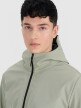 Męski softshell z kapturem 4F 4FWSS25TSOFM324 - zielony