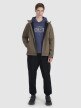 Męski softshell z kapturem 4F 4FWSS25TSOFM324 - brązowy