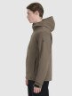 Męski softshell z kapturem 4F 4FWSS25TSOFM324 - brązowy