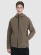 4F Męski softshell z kapturem 4F 4FWSS25TSOFM324  brązowy Brązowy