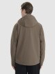 Męski softshell z kapturem 4F 4FWSS25TSOFM324 - brązowy