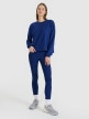 Damska bluza dresowa nierozpinana bez kaptura 4F 4FWSS25TSWSF1543 - niebieska