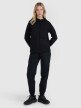 Damska bluza dresowa rozpinana z kapturem 4F 4FWSS25TSWSF1561 - czarna