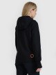 Damska bluza dresowa rozpinana z kapturem 4F 4FWSS25TSWSF1561 - czarna