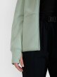 Damska bluza dresowa rozpinana z kapturem 4F 4FWSS25TSWSF1561 - zielona