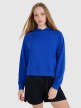 Damska bluza dresowa nierozpinana z kapturem 4F 4FWSS25TSWSF1748 - niebieska