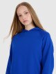 Damska bluza dresowa nierozpinana z kapturem 4F 4FWSS25TSWSF1748 - niebieska
