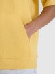 Męska bluza dresowa z krótkim rękawem 4F 4FWSS25TSWSM1538 - żółta
