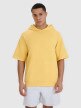 Męska bluza dresowa z krótkim rękawem 4F 4FWSS25TSWSM1538 - żółta