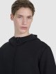 Męska bluza dresowa rozpinana z kapturem 4F 4FWSS25TSWSM1548 - czarna