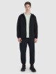 Męska bluza dresowa rozpinana z kapturem 4F 4FWSS25TSWSM1548 - czarna