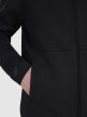 Męska bluza dresowa rozpinana z kapturem 4F 4FWSS25TSWSM1548 - czarna