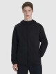 Męska bluza dresowa rozpinana z kapturem 4F 4FWSS25TSWSM1548 - czarna