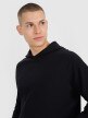 Męska bluza dresowa nierozpinana z kapturem 4F 4FWSS25TSWSM1558 - czarna