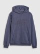 Męska bluza dresowa nierozpinana z kapturem 4F 4FWSS25TSWSM1585 - granatowa