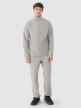 Męska bluza ze stójką rozpinana bez kaptura 4F 4FWSS25TSWSM1751 - szara