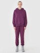 Damskie spodnie dresowe joggery 4F 4FWSS25TTROF0993 - fioletowe