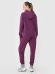 Damskie spodnie dresowe joggery 4F 4FWSS25TTROF0993 - fioletowe