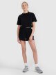 Damski t-shirt crop top 4F 4FWSS25TTSHF1977 - czarny