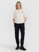 Damski t-shirt z nadrukiem oversize 4F 4FWSS25TTSHF1993 - biały