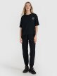 Damski t-shirt z nadrukiem oversize 4F 4FWSS25TTSHF1993 - czarny