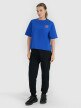 Damski t-shirt z nadrukiem oversize 4F 4FWSS25TTSHF1993 - niebieski