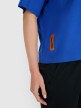 Damski t-shirt z nadrukiem oversize 4F 4FWSS25TTSHF1993 - niebieski