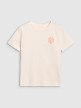 Damski t-shirt oversize 4F 4FWSS25TTSHF1994 - biały