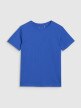 Damski t-shirt z nadrukiem oversize 4F 4FWSS25TTSHF2238 - niebieski