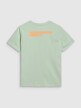 Damski t-shirt z nadrukiem oversize 4F 4FWSS25TTSHF2238 - zielony